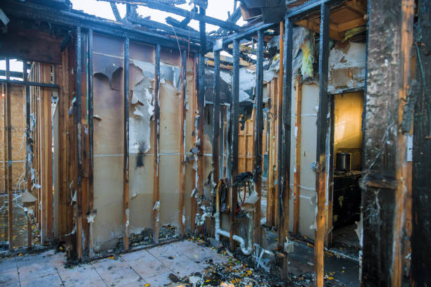 Professional Fire Damage Removal technician working in Southmont, NC